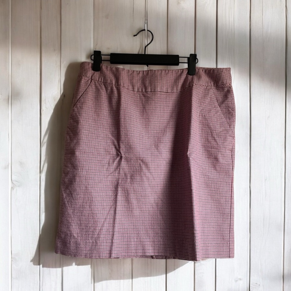4/$20 L.L. Bean Women’s Size 12P Classic Checkered Skirt